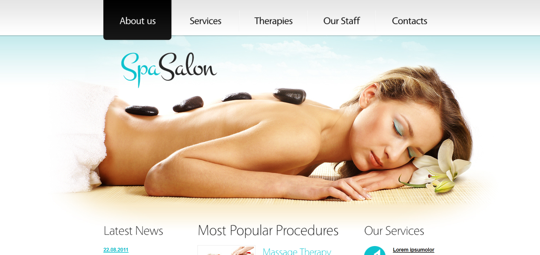 Шаблон сайта Красота №115