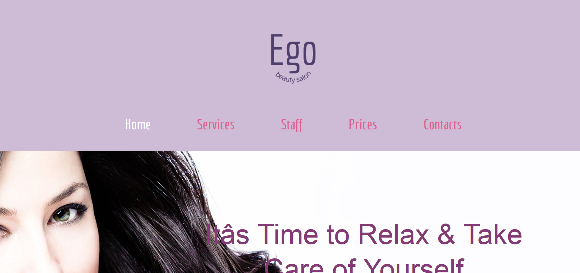 Шаблон сайта Красота №20