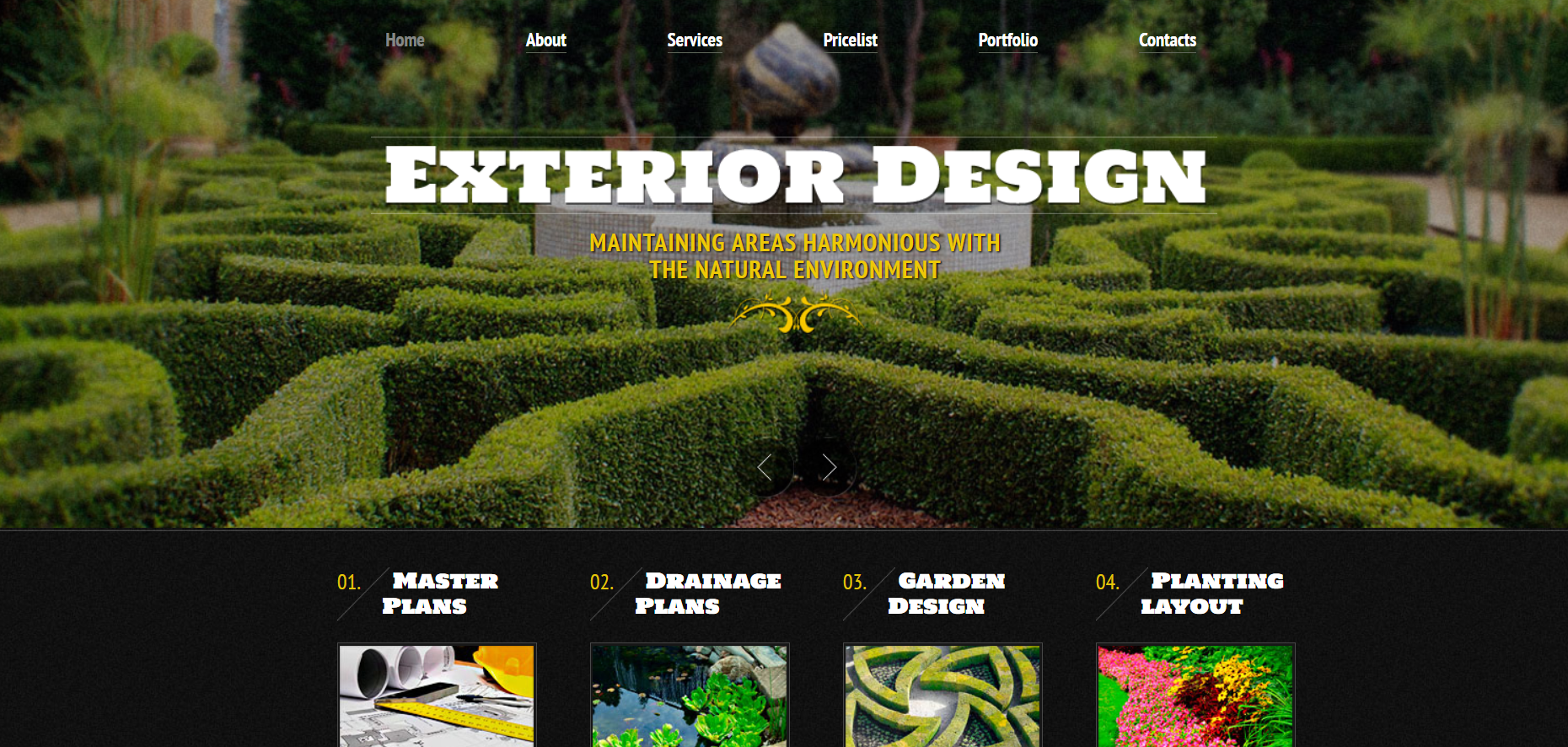 Шаблон сайта Дизайн №64