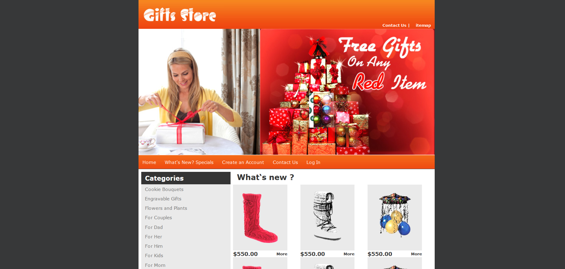 Шаблон сайта Интернет-магазины №205