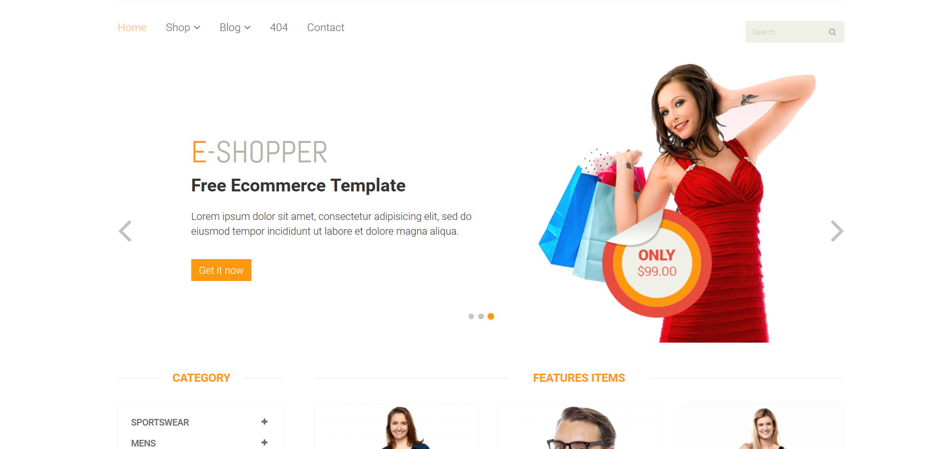 Шаблон сайта Интернет-магазины №431