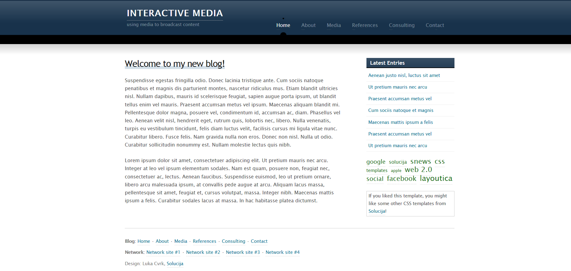 Шаблон сайта Персональные №473