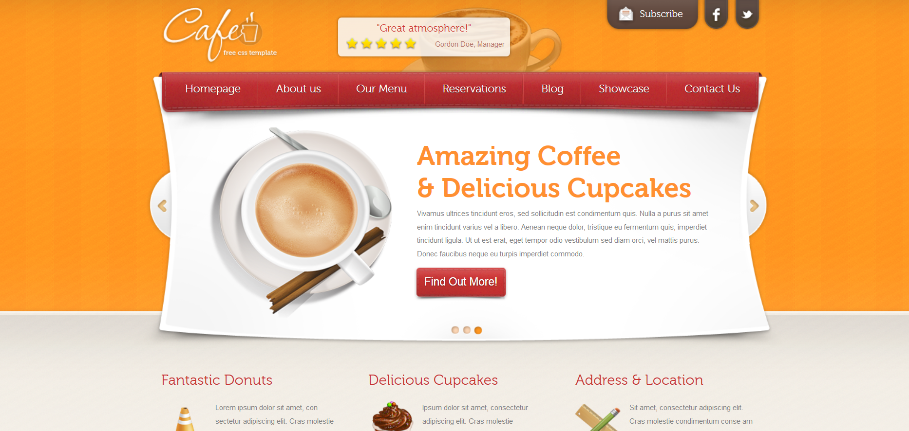 Шаблон сайта Рестораны №529