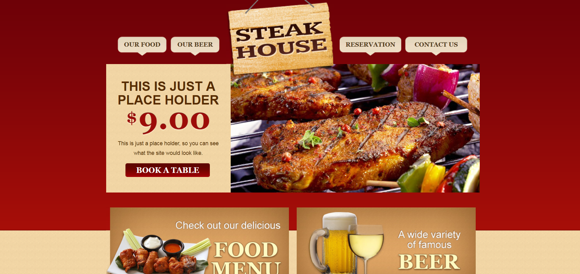 Шаблон сайта Рестораны №612